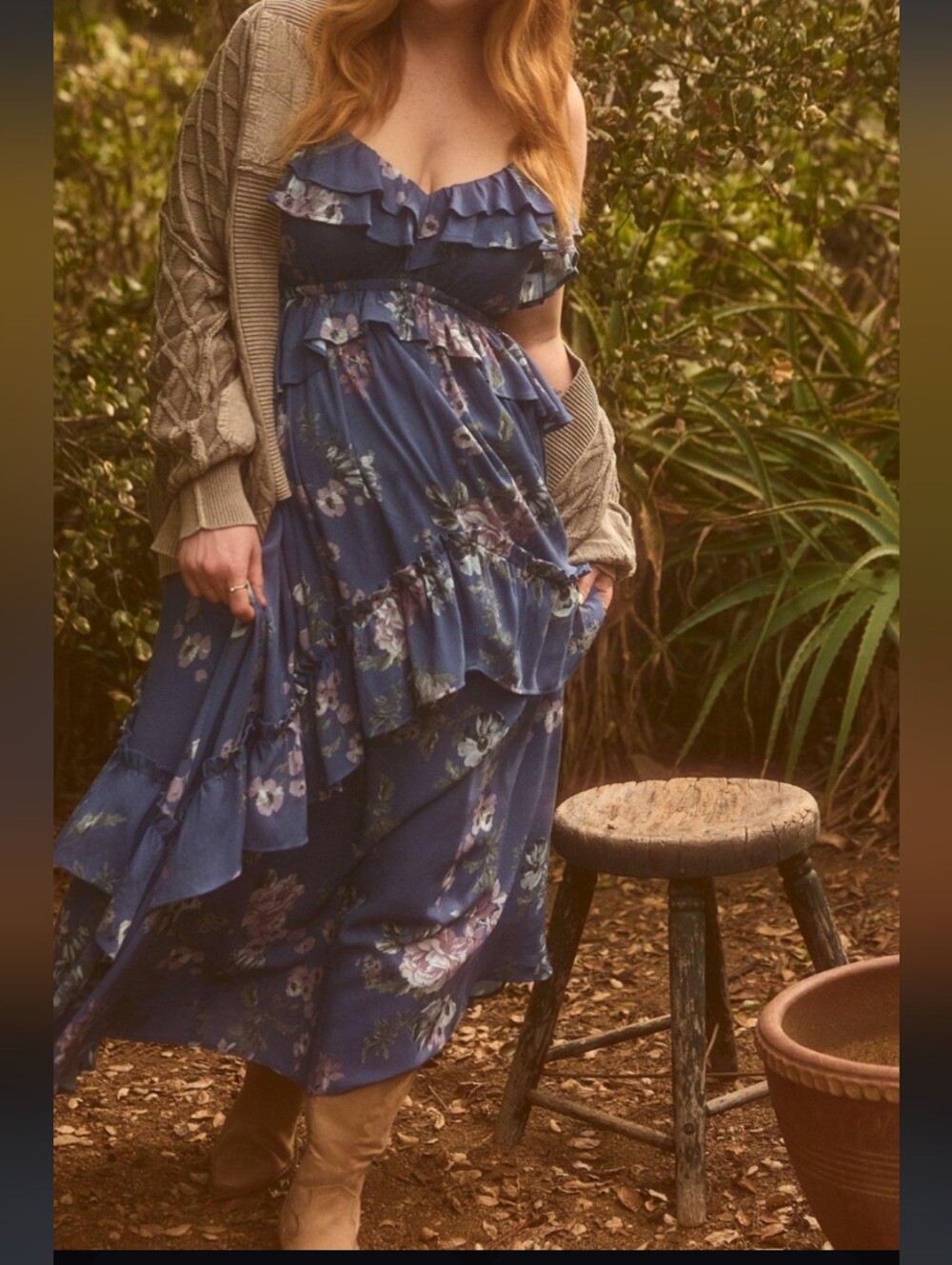 Festi Ruffle Floral Dress.